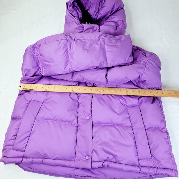 Lululemon Women's Purple Blossom Light Wunder Puff Cropped Puffer Vest Size 14 - Picture 6 of 7